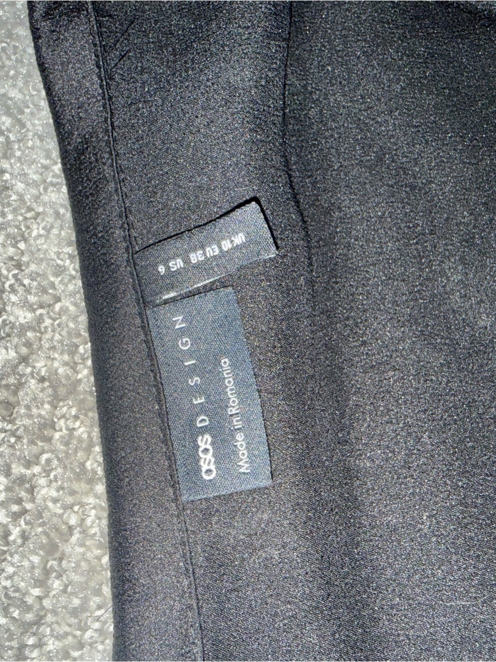 ASOS Black Button-Front Collared Blouse Jacket - Picture 2 of 3